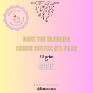 Bake the Blessing Cookie Cutter STL Files