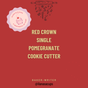Red Crown Single Pomegranate Cookie Cutter