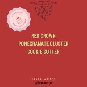 Red Crown Pomegranate Cluster Cookie Cutter